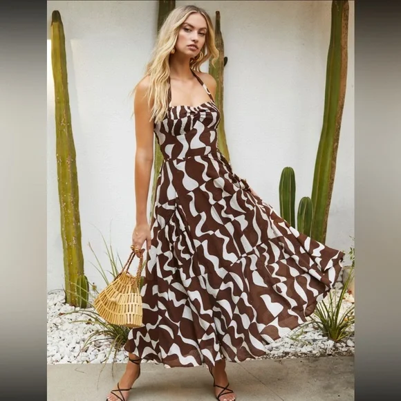 chinese dress ladies Women's Dress | Mariella Mock Neck Sleeveless Knit Maxi Dress | Viscose | Made in Italy main image 0